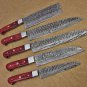 Handmade Damascus knives Chef set Christmas gift Gift for him Handmade Gift  Wedding Gift