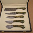 Handmade Top quality Damascus steel Kitchen & dinner Gift chef set Housewarming gift Wedding gift
