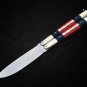 Personalized Custom D2 TOOL STEEL ORIGINAL Folding Knife World class Knives With Leather Sheath