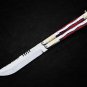 Personalized D2 TOOL STEEL ORIGINAL Folding Knife Stainless Steel and Micarta Inserts With Sheath