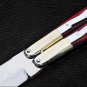 Personalized D2 TOOL STEEL ORIGINAL Folding Knife Stainless Steel and Micarta Inserts With Sheath