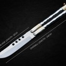 Personalized D2 TOOL STEEL ORIGINAL Folding Knife Stainless Kamagong Wood Inserts With Sheath