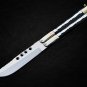 Personalized D2 TOOL STEEL ORIGINAL Folding Knife Stainless Kamagong Wood Inserts With Sheath