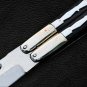 Personalized D2 TOOL STEEL ORIGINAL Folding Knife Stainless Kamagong Wood Inserts With Sheath