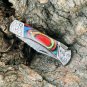 Handmade Damascus Steel Functional EDC Pocket Folding Knife with Multi Sheet