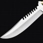 Personalized 440c Stainless steel Folding Knife Brass with Philippine Deer Horn Inserts