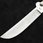 Personalized 440c Stainless steel Folding Knife Brass with Philippine Deer Horn Inserts