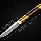Personalized Custom 440c Stainless steel Folding Knife Brass with Kamagong Wood Inserts