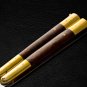 Personalized Custom 440c Stainless steel Folding Knife Brass with Kamagong Wood Inserts