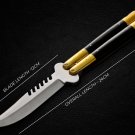 Personalized Custom 440c Stainless steel Folding Knife Brass with Kamagong Wood Inserts