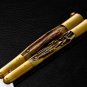 Personalized Custom 440c Stainless steel Folding Knife Brass with Philippine Deer Horn Inserts