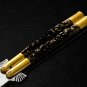 Personalized 440c Stainless steel Folding Knife Brass Visayan Philippine Deer Horn Inserts