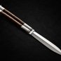 Personalized Custom 440c Folding Knife Stainless Steal with Kamagong Wood Inserts