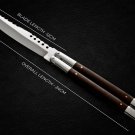 Personalized Custom 440c Stainless steel Folding Knife Stainless Steal with Kamagong Wood Inserts