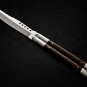 Personalized Custom 440c Stainless steel Folding Knife Stainless Steal with Kamagong Wood Inserts