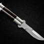 Personalized Custom 440c Stainless steel Folding Knife Stainless Steel with Kamagong Wood Inserts