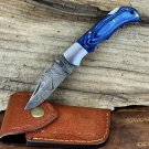 Damascus Knife Folding WINTERFELL Custom Handmade Pocket Knives Premium Quality