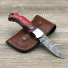 Outclass Damascus Knife Folding WINTERFELL Custom Handmade Pocket Knives Premium Quality