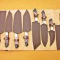 Handmade Damascus Steel Outclass Fantastic Quality Functional 8 Pieces Chef Knives Set