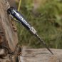 Handmade Damascus Steel Hunting Folding Knife with Pocket Clip Camping Folding Blade