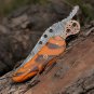 Personalized Custom Handmade Damascus Steel Pocket Knife Folding Blade With Resin Handle