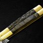 Personalized CROCODILE VG10 ORIGINAL Super Steel Folding knife Brass Carabao Horn Inserts +sheath