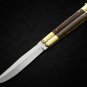Personalized DEER VG10 ORIGINAL Super Steel Handle Materials Brass with Kamagong Wood Inserts+sheath