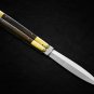 PERSONALIZED VG10 ORIGINAL SUPER STEEL HANDLE MATERIALS BRASS WITH KAMAGONG WOOD INSERTS + SHEATH