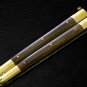 PERSONALIZED VG10 ORIGINAL SUPER STEEL HANDLE MATERIALS BRASS WITH KAMAGONG WOOD INSERTS + SHEATH