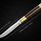 PERSONALIZED VG10 ORIGINAL SUPER STEEL HANDLE MATERIALS BRASS WITH KAMAGONG WOOD INSERTS + SHEATH