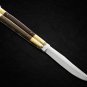 PERSONALIZED VG10 ORIGINAL SUPER STEEL HANDLE MATERIALS BRASS WITH KAMAGONG WOOD INSERTS + SHEATH