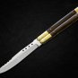 PERSONALIZED VG10 ORIGINAL SUPER STEEL HANDLE MATERIALS BRASS WITH KAMAGONG WOOD INSERTS + SHEATH