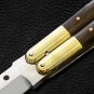 PERSONALIZED VG10 ORIGINAL SUPER STEEL HANDLE MATERIALS BRASS WITH KAMAGONG WOOD INSERTS + SHEATH