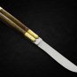PERSONALIZED VG10 ORIGINAL SUPER STEEL HANDLE MATERIALS BRASS WITH KAMAGONG WOOD INSERTS + SHEATH