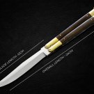 PERSONALIZED VG10 ORIGINAL SUPER STEEL HANDLE MATERIALS BRASS WITH KAMAGONG WOOD INSERTS + SHEATH
