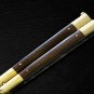 PERSONALIZED VG10 ORIGINAL SUPER STEEL HANDLE MATERIALS BRASS WITH KAMAGONG WOOD INSERTS + SHEATH