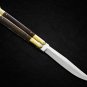PERSONALIZED VG10 ORIGINAL SUPER STEEL HANDLE MATERIALS BRASS WITH KAMAGONG WOOD INSERTS + SHEATH