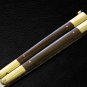 PERSONALIZED VG10 ORIGINAL SUPER STEEL HANDLE MATERIALS BRASS WITH KAMAGONG WOOD INSERTS + SHEATH