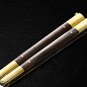 Personalized Vg10 Super Steel Folding Knife Handle Materials Brass with Kamagong Wood Inserts+Sheath