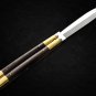 PERSONALIZED HANDMADE HIGH CARBON STEEL FOLDING KNIFE BRASS WITH KAMAGONG WOOD INSERTS WITH SHEATH