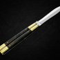 PERSONALIZED HANDMADE HIGH CARBON STEEL FOLDING KNIFE BRASS WITH KAMAGONG WOOD INSERTS WITH SHEATH