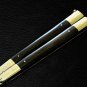 PERSONALIZED HANDMADE HIGH CARBON STEEL FOLDING KNIFE BRASS WITH KAMAGONG WOOD INSERTS WITH SHEATH
