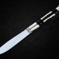 PERSONALIZED MONGOOSE D2 TOOL STEEL ORIGINAL FOLDING KNIFE BRASS WITH KAMAGONG WOOD INSERTS+SHEATH