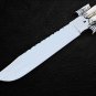 PERSONALIZED MONGOOSE D2 TOOL STEEL ORIGINAL FOLDING KNIFE BRASS WITH KAMAGONG WOOD INSERTS+SHEATH