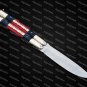 PERSONALIZED D2 TOOL STEEL FOLDING KNIFE BRASS WITH STAINLESS AND KAMAGONG WOOD INSERTS+SHEATH