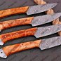 Damascus chef knives,Chef knife set,Kitchen knife set,Chef knives set damascus,Damascus steel chef