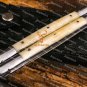 D2 Tool Steel Folding Butterfly Knives Stainless Steel Bone Inserts World Class Knives with Sheath