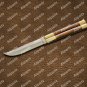 Handmade High Carbon Steel Folding Butterfly Stainless Steel with Rose Wood Inserts with Sheath