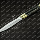 Personalized Custom High Carbon Steel Folding Butterfly Razor Sharp Knife with Rose Wood with Sheath