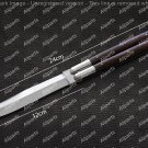 Handmade D2 Tool Steel Folding Butterfly Stainless Steel High Grains Rose Wood Inserts with Sheath